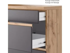 Held Möbel Winkelküchen|Küchenschränke<Winkelküche Turin 300 x 240 cm ohne E-Geräte Graphit-Wotaneiche