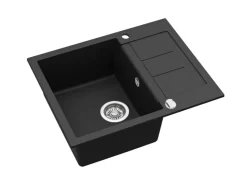Sale Einbauspüle Granitverbundstoff 62 cm x 50 cm Schwarz Granitspülen|Einbauküchen