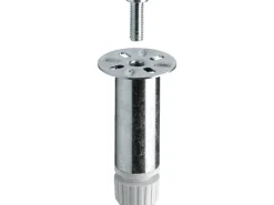 Best Hettich Sockelverstellfuß 100-110 x Ø 30 mm Stahl Verchromt mit M10 1 Stück
