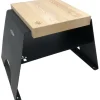 Sale Remundi Hocker inkl. Holzbrett Schwarz 45 cm x 71 cm x 51 cm