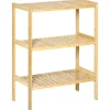 Discount Badregal mit 3 Ebenen für Bad Küche Wohnzimmer Flur 62 x 33 x 80 cm Küchen-Ordnungssysteme|Küchenregale