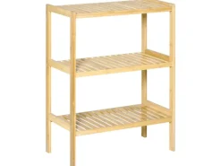 Discount Badregal mit 3 Ebenen für Bad Küche Wohnzimmer Flur 62 x 33 x 80 cm Küchen-Ordnungssysteme|Küchenregale
