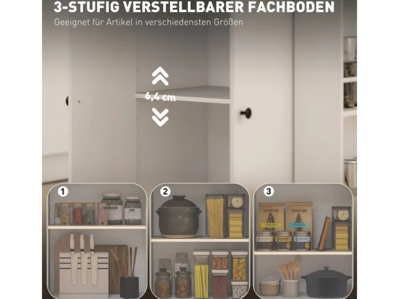 Clearance Kücheninsel mit Arbeitsplatte Spanplatte MDF Weiß 82L x 38B x 86,5H cm Kücheninseln|Servierwagen