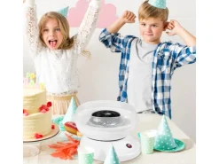 Discount HOMCOM Zuckerwattemaschine Einfach zu Bedienendes Zuckerwattegerät PP Weiß
