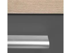 New Küchenzeile 160 cm Eiche Grau Single-Küchen