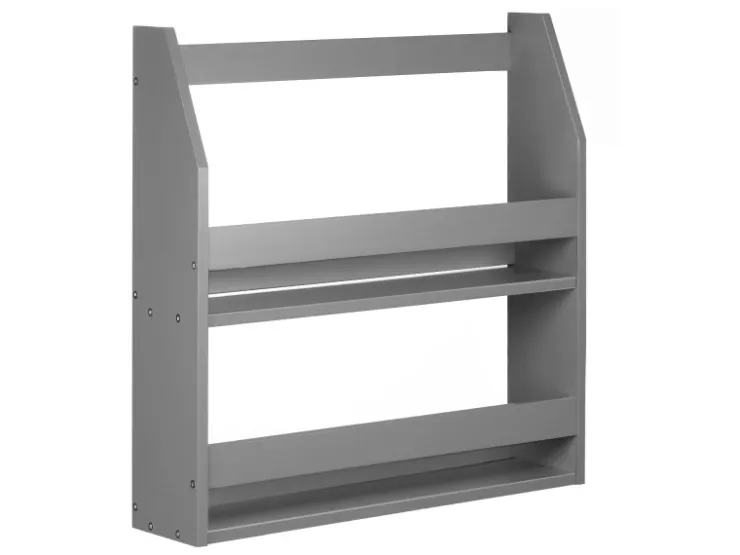 New Homestyle4u Wandregal Hängeregal Küchenregal Bücherregal Regal Holz Grau
