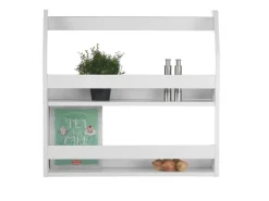 Homestyle4u Küchenregale<Wandregal Hängeregal Küchenregal Bücherregal Regal Holz Weiß