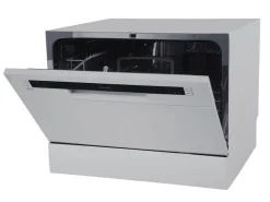homeX Geschirrspüler<Tischgeschirrspüler Mini Geschirrspüler mit 6 Programmen 6 Maßgedecke Aquastop GST6AE-S
