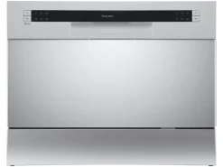 homeX Geschirrspüler<Tischgeschirrspüler Mini Geschirrspüler mit 6 Programmen 6 Maßgedecke Aquastop GST6AE-S