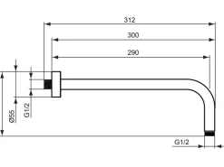 Ideal Standard Einhebelmischer<Armaturen-Bundle Unterputz Ceratherm T100 Chrom