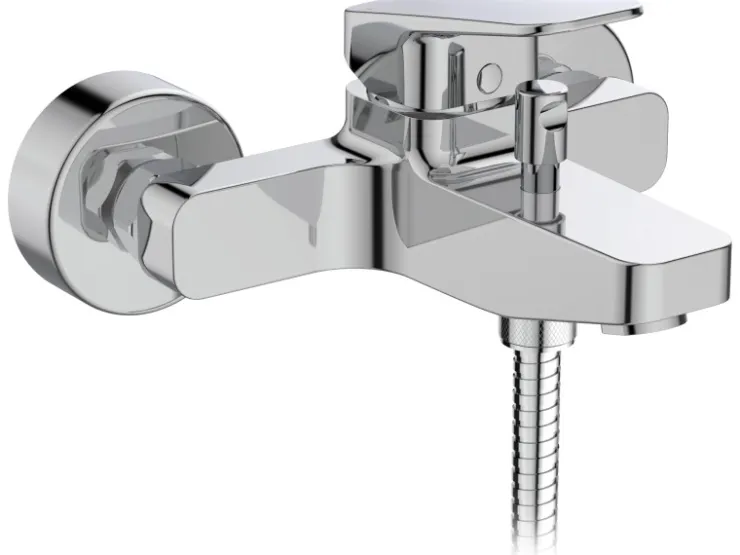 Hot Ideal Standard Badearmatur Ceraplan Chrom Aufputz mit Handbrause-Set