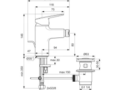 Hot Bidetarmatur Ceraplan Chrom Ersatzteile Küchenarmatur