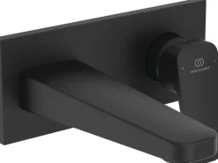 Discount Wand-Waschtischarmatur Unterputz Ceraplan Schwarz Matt Einhebelmischer