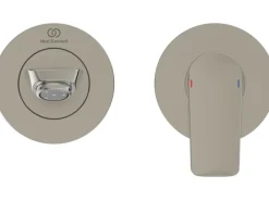 Wand-Waschtischarmatur Connect Air Ausladung 18,5 cm Silver Storm Einhebelmischer