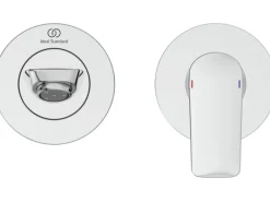 New Wand-Waschtischarmatur Connect Air Ausladung 22,5 cm Einhebelmischer