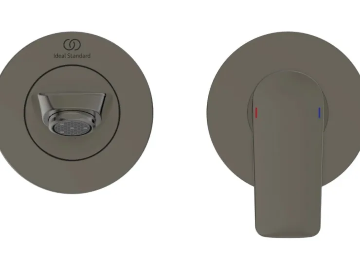 Ideal Standard Einhebelmischer<Wand-Waschtischarmatur Connect Air Ausladung 22,5cm Magnetic Grey Grau
