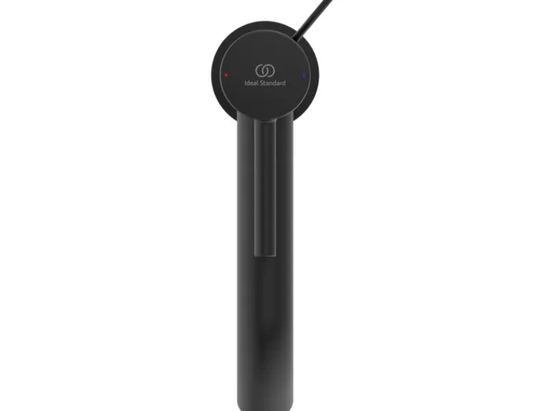 Sale Waschtischarmatur Ceraline Längerer Sockel + Ablaufgarnitur Black Einhebelmischer