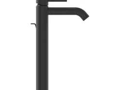 Sale Waschtischarmatur Ceraline Längerer Sockel + Ablaufgarnitur Black Einhebelmischer