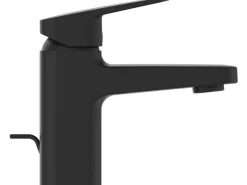 Hot Waschtischarmatur Ceraplan H75 mit Ablaufgarnitur Schwarz Matt Einhebelmischer