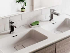 Clearance Waschtischarmatur Edge Slim Chrom Einhebelmischer