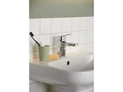 Ideal Standard Einhebelmischer<Waschtischarmatur Ceraplan Chrom mit PushOpen-Ventil H75