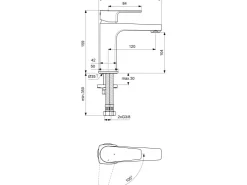 Hot Ideal Standard Waschtischarmatur Cerafine D H105 ohne Ablaufgarnitur Chrom