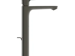Outlet Waschtischarmatur Connect Air verlängerter Sockel Magnetic Grey Einhebelmischer