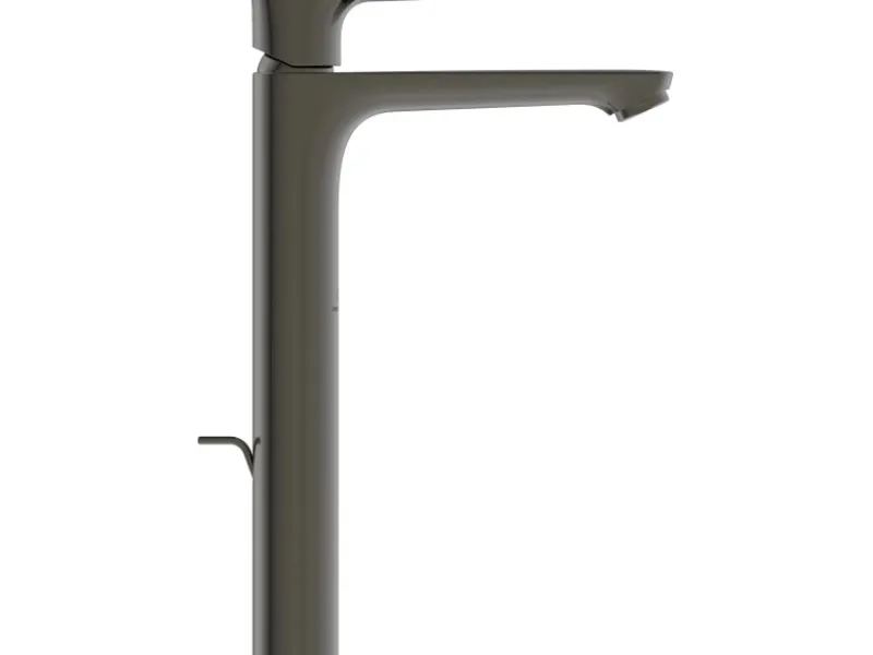 Outlet Waschtischarmatur Connect Air verlängerter Sockel Magnetic Grey Einhebelmischer