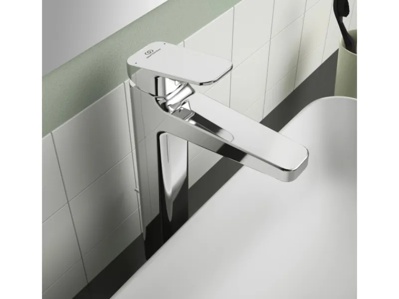 Waschtischarmatur Ceraplan Chrom o. Ablaufgarnitur H250 Idealfix Einhebelmischer