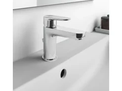 Outlet Ideal Standard Waschtischarmatur Ceraline mit PushOpen-Ventil Silk Black Schwarz
