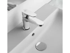 Outlet Ideal Standard Waschtischarmatur Ceraline mit PushOpen-Ventil Silk Black Schwarz