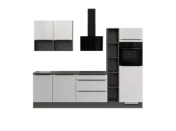 Best Küchenzeile IKZ1280O7 280 cm mit E-Geräten Einbauküchen|Kühlschränke