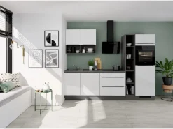 Best Küchenzeile IKZ1280O7 280 cm mit E-Geräten Einbauküchen|Kühlschränke