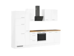 Küchenzeile IKZ1310V7 310 cm mit E-Geräten Winkelküchen|Besteckkästen