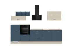 Sale Impuls Küchen zeile 320 cm ohne E-Geräte Alby Blue links