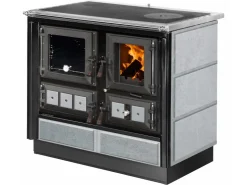 Clearance Justus Küchenofen Rustico 90 2.0 Speckstein Schwarz 7 kW