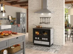 Sale Justus Küchenofen Rustico 90 2.0 Speckstein Schwarz 7 kW