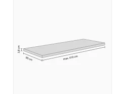 Clearance Kaindl Arbeitsplatte Beton Art 90 cm x 3,8 cm Meterware Kücheninseln