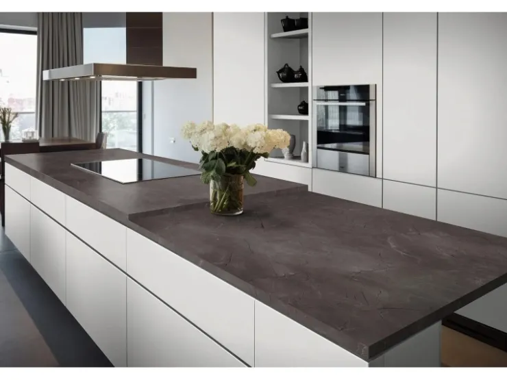Clearance Kaindl Arbeitsplatte Vicosa Escuro 410 cm x 63,5 cm x 3,8 cm Marmor