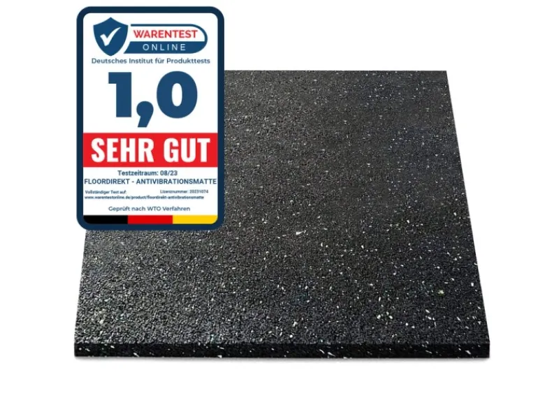 Antivibrationsmatte Schallschutzmatte nach Maß Stärke 1 cm 125 x 200 cm Gefrierschränke|Kühlschränke