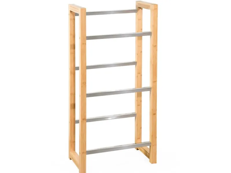 Bambus-Flaschenkastenständer Flash - Robustes Lagerregal für Büro, Küche, Garage oder Flur - 112 x 56 x 32 cm Küchen-Ordnungssysteme|Küchenregale