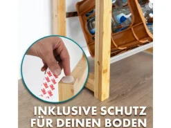 Bambus-Flaschenkastenständer Flash - Robustes Lagerregal für Büro, Küche, Garage oder Flur - 112 x 56 x 32 cm Küchen-Ordnungssysteme|Küchenregale