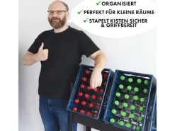 Online Flaschenkastenständer Osaka Getränkekistenregal für 6 Kästen 110 x 110 x 30 cm Küchenregale