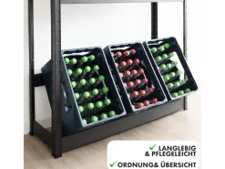 Online Flaschenkastenständer Osaka Getränkekistenregal für 6 Kästen 110 x 110 x 30 cm Küchenregale