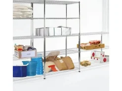 Online Karat Gitterregal Everest 210 kg Belastbarkeit 3 Böden Verchromt 60 x 35 x 90 cm