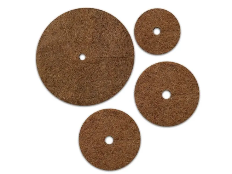 Best Mulchscheiben Kokos Pflanzenschutzmatte Winterschutz Kokosfaser 10er-Set Ø 30 cm Töpfe