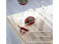 Discount Karat Tischfolie Imperial Transparent Mattiert mit Abgeschrägter Kante 50 x 130 cm