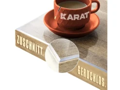 Discount Karat Tischfolie Imperial Transparent Mattiert mit Abgeschrägter Kante 50 x 130 cm