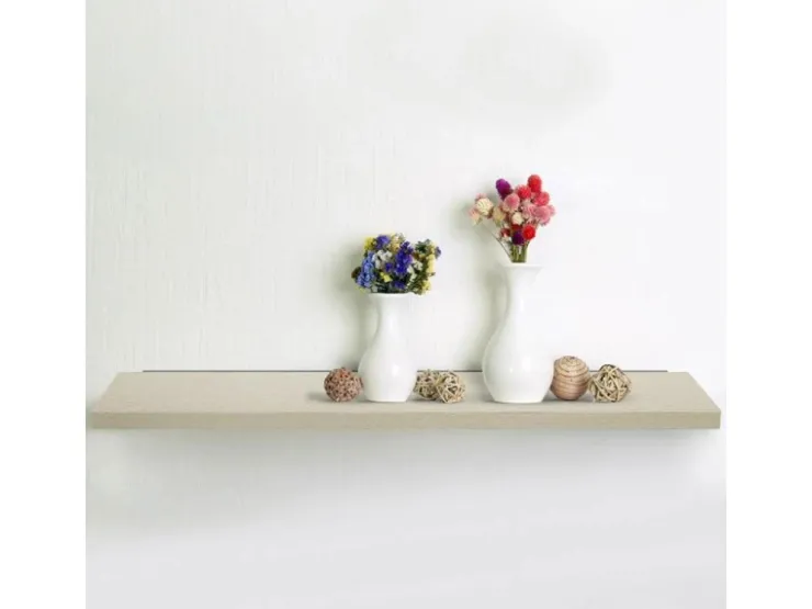Clearance Karat Wandboard Stockholm Elegantes Wandregal Universal Matt 80 cm Breite Beige