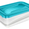 Sale Frischhaltedose Fredo Fresh Transparent-Blau 2 x 3,3 l Vorratsdosen|Vorratsbehälter
